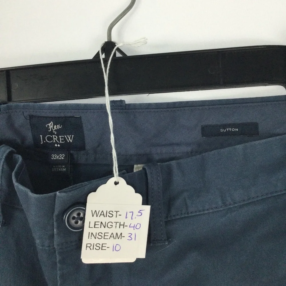 J Crew‎ Flex Chino Sutton Mens Pants size 33x32